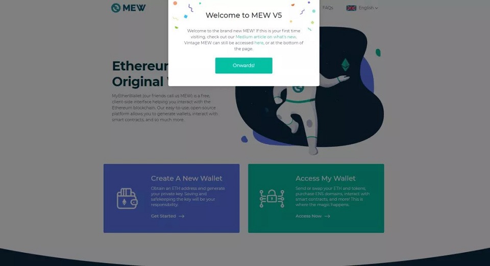 Ethereum Wallet MyEtherWallet releases its New MEW V5 Version! - Bitcoin Crypto Advice
