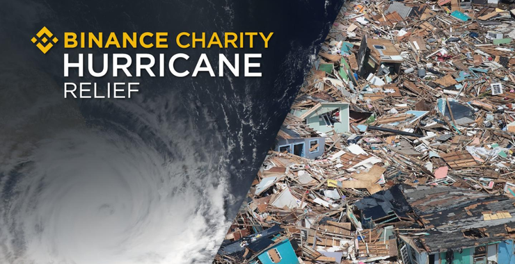 Binance launches donation campaign to help victims of Hurricane Dorian