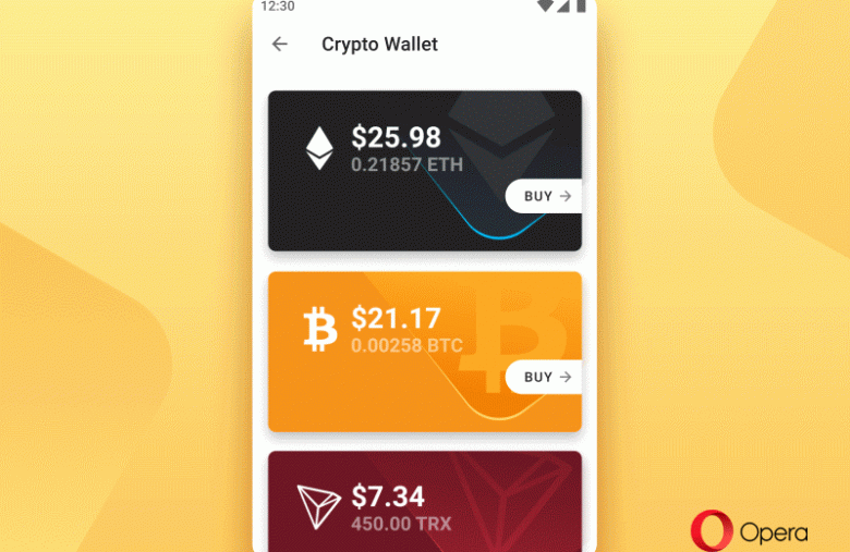 Bitcoin payments on opera web browser