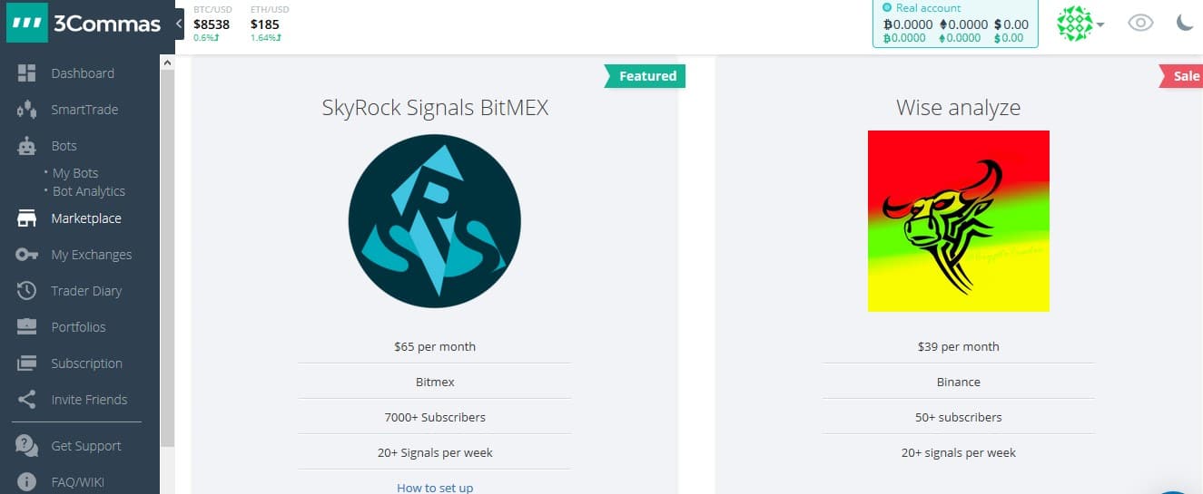 3commas crypto trading bot marketplace