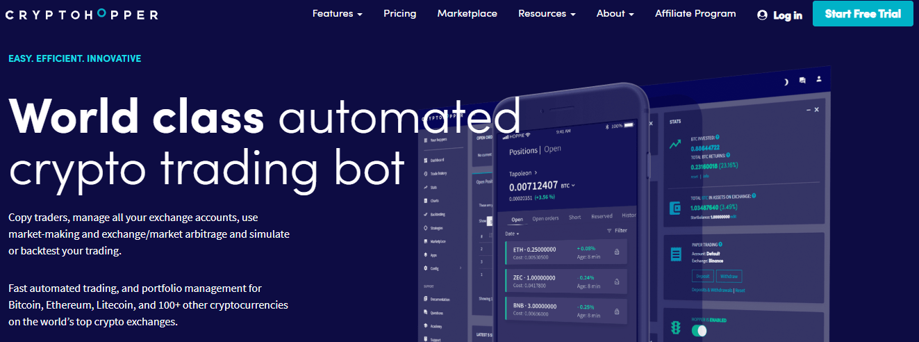 Cryptohopper trading bots 2020