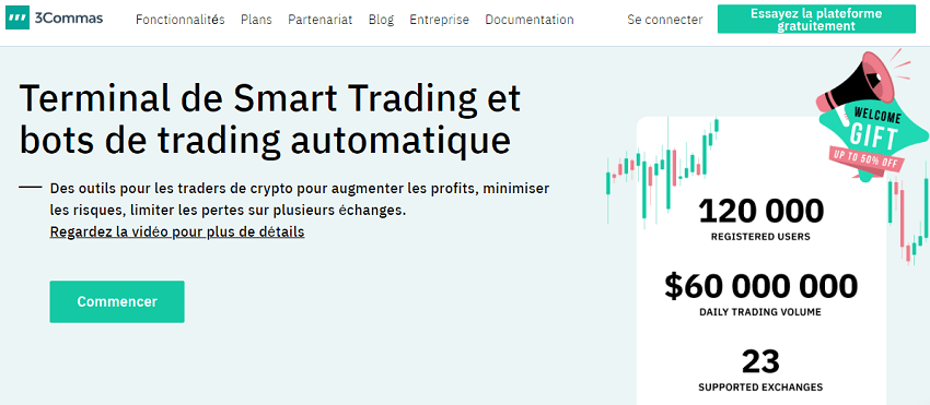 3commas and its crypto trading bots are now available in French