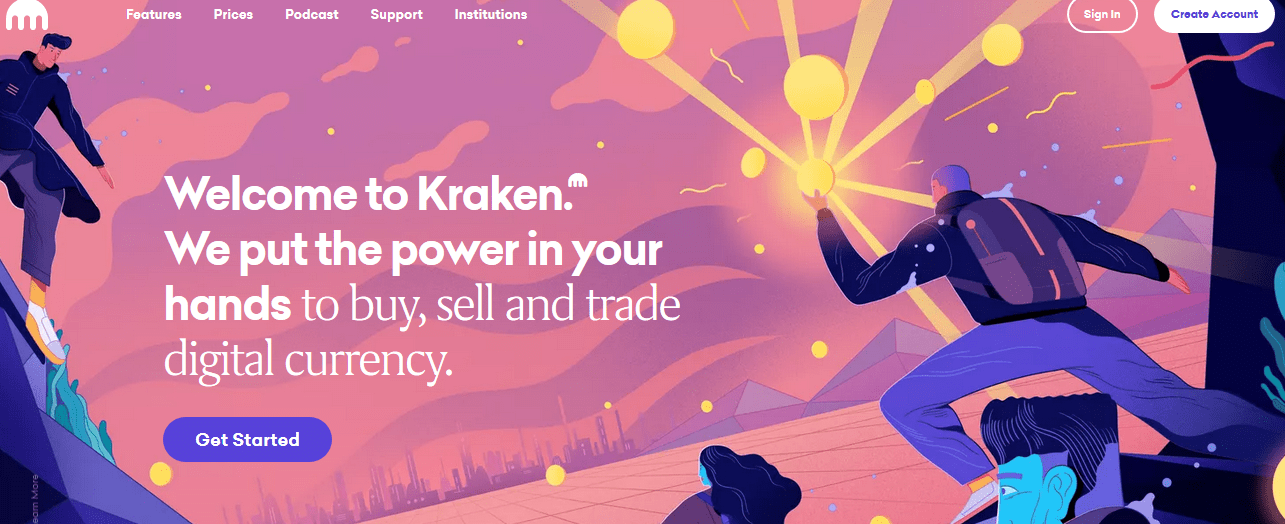 Open a free account on Kraken