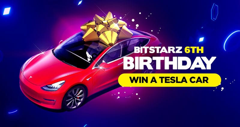 A Tesla Model 3 to win on the Bitcoin Casino BitStarz