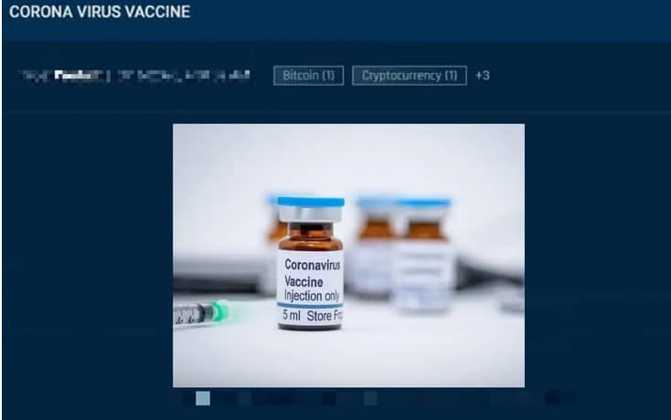 Darknet marketplace bans sellers who offered fake Coronavirus Covid19 vaccines in exchange for Bitcoin