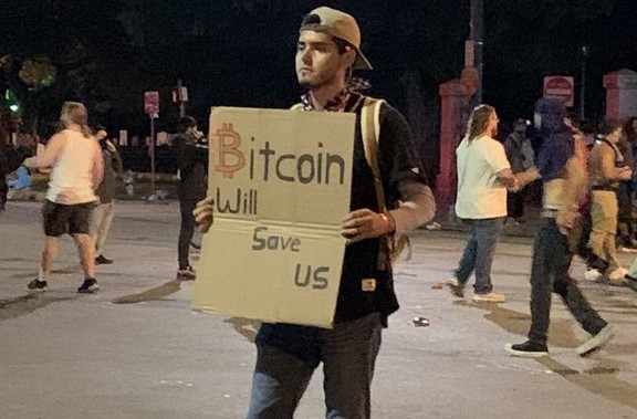 bitcoin in george floyd protests and riots