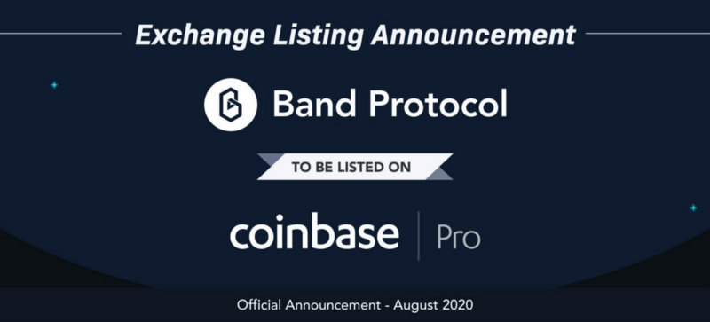 Band Protocol arrives on Coinbase Pro