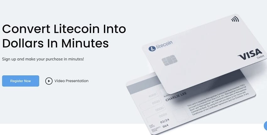 lite card for crypto currency ltc