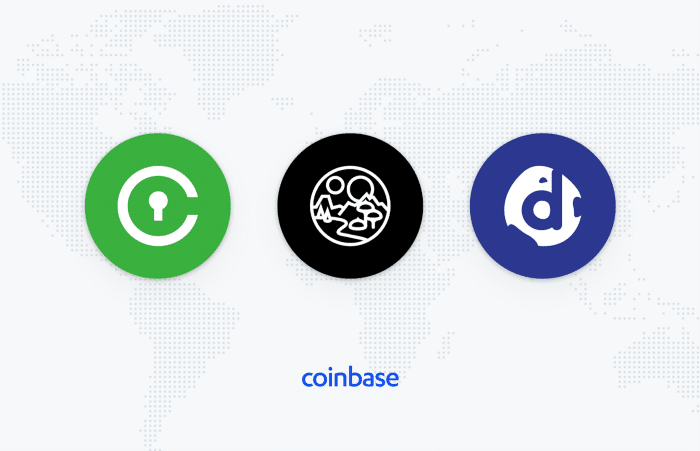 Civic (CVC), Decentraland (MANA) and district0x (DNT) listed on Coinbase