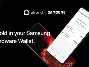 Cryptocurrency eGold Elrond (EGLD) can be stored in smartphones equipped with the Samsung Blockchain Wallet