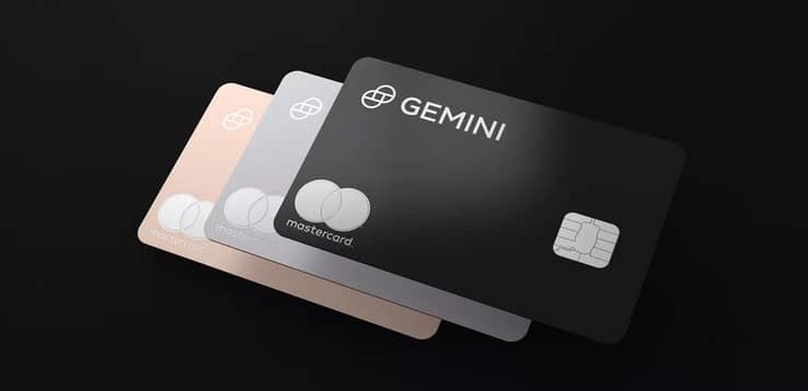 Gemini partners with Mastercard to launch crypto cashback credit card