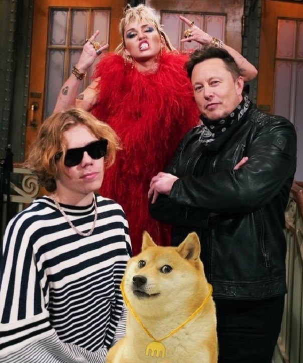 Elon Musk on Saturday Night Live, Dogecoin (DOGE) price drops